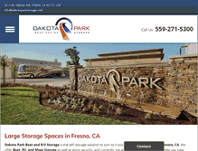 Tablet Screenshot of dakotaparkstorage.com